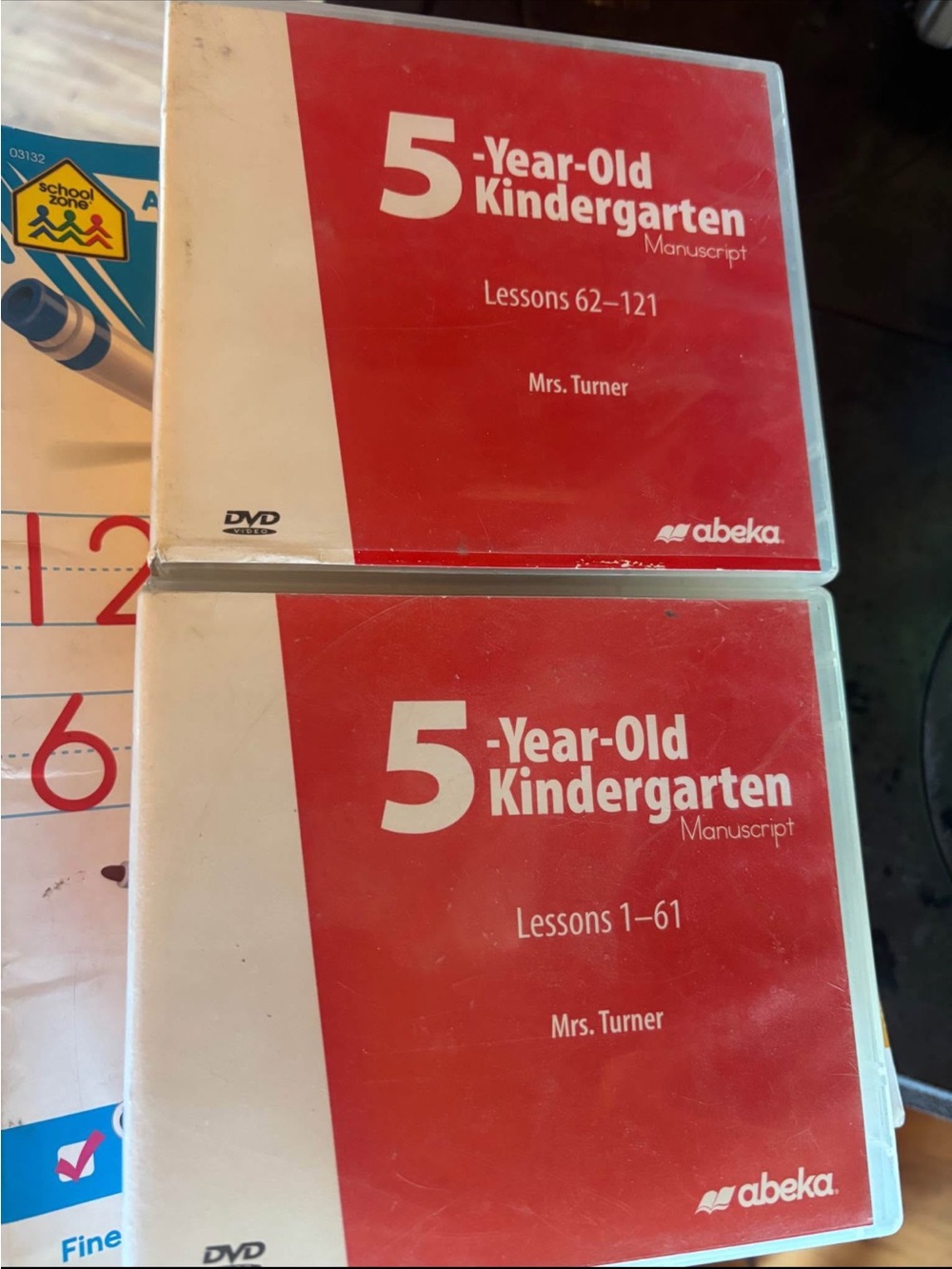 Abeka 5-Year-Old Kindergarten Manuscript DVD Set - Teaching DVD’s